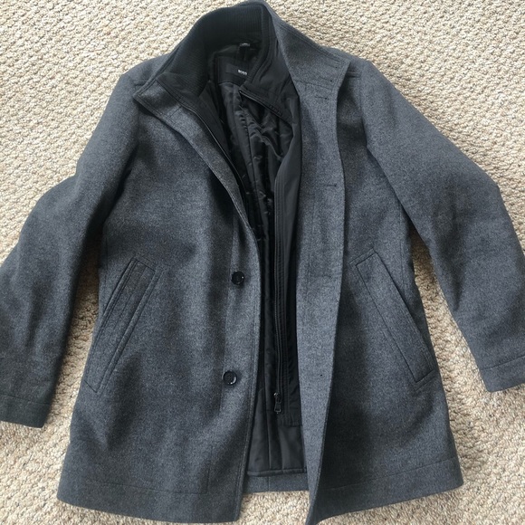 Boss Black Jackets & Coats Boss Mens Winter Coat Size 4r Poshmark